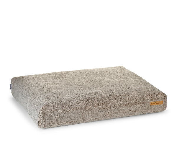 MiaCara Box Bed Senso - Bouclé Soft Fabric Greige Beige