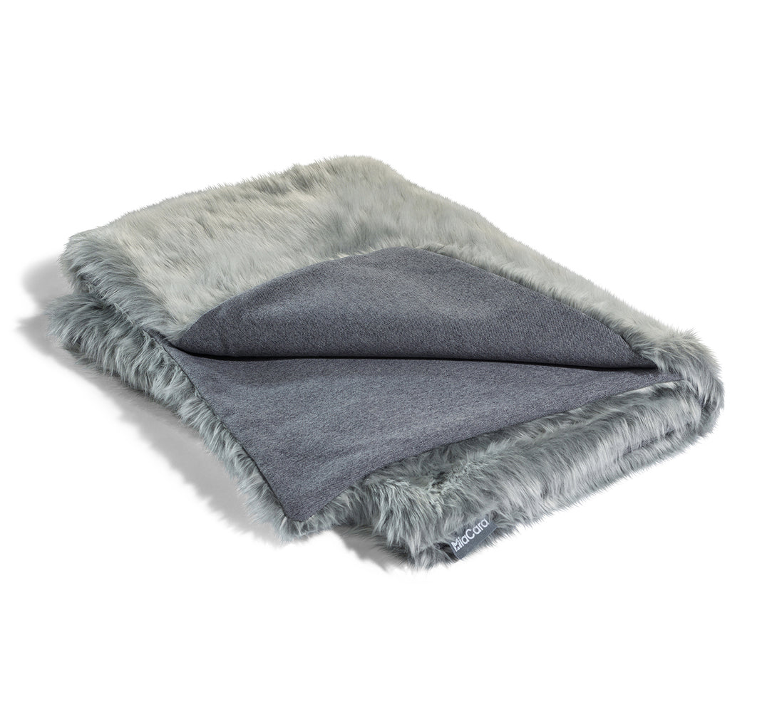 MiaCara Fluffy Dog Blanket Lana grey