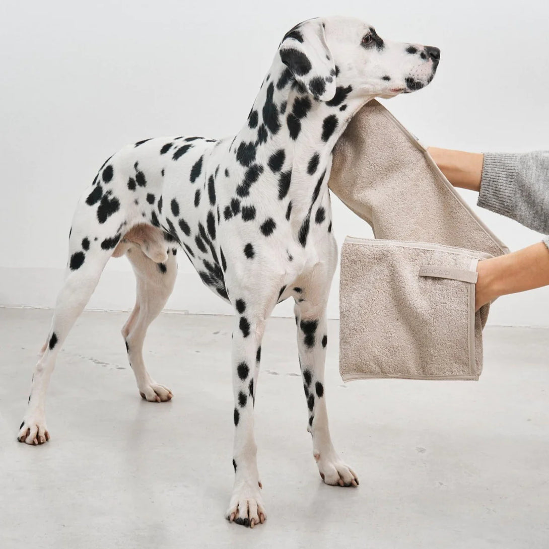 MiaCara Mano Dog Towel Greige Beige